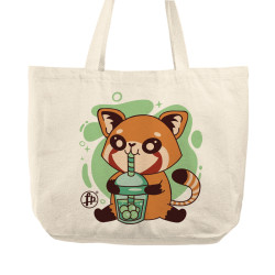 Panda animal drinking tea (Τσάντα  Αγοράς) Panda animal drinking tea (Τσάντα  Αγοράς)